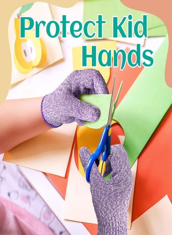 Evridwear Cut Resistant Gloves for Kids 10-13 Years, Level 5 Protection Cutting Gloves Food Grade for Cooking, Whittling, Wood Carving, Gardening and DIY - Image 2